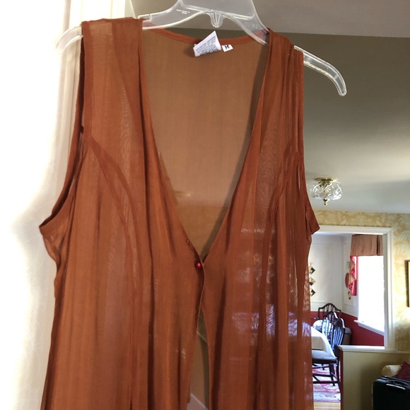 Beautiful Papillon rust colored duster - Picture 2 of 7